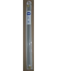 1 paire d'aiguilles à tricoter n°9 de 40 cm de long