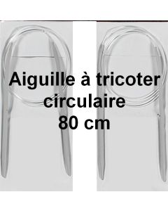 1 aiguille à tricoter circulaire 80 cm