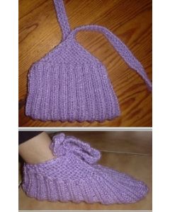 Explications téléchargeables - chaussons de lit en N°1 - taille unique adulte