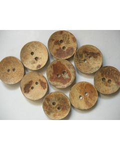 Bouton naturel en noix de coco 54 mm