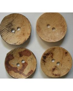 Bouton naturel en noix de coco 70 mm