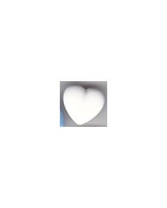 Bouton coeur 15 mm réf 273614 blanc