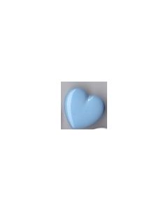 Bouton coeur 15 mm réf 273614 bleu clair