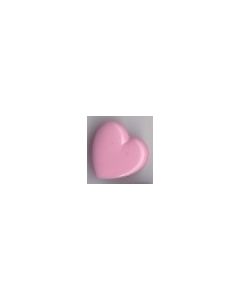 Bouton coeur 15 mm réf 273614 rose