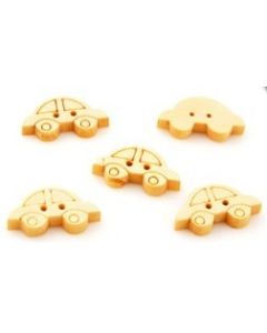 lot de 5 boutons bois voiture 10 x 19 mm, épaisseur 3 mm