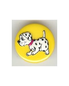 Bouton 18 mm dalmatien réf 41387  jaune