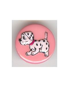 Bouton 18 mm dalmatien réf 41387 rose