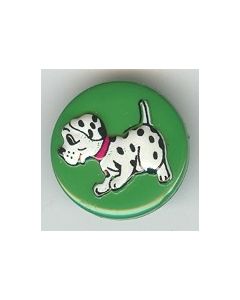 Bouton 18 mm dalmatien réf 41387 vert