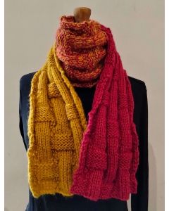 Echarpe Comfort Line en kit ou déjà tricotée main