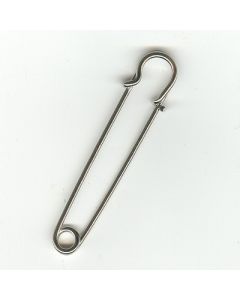 Epingle kilt argentée 76 mm 