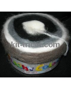 pelote 200 g FLASHY COLORS coloris noir taupe gris blanc 701