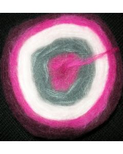 pelote 200 g FLASHY COLORS coloris rose gris pivoine 707