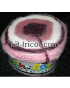 pelote 200 g FLASHY COLORS coloris roses 708