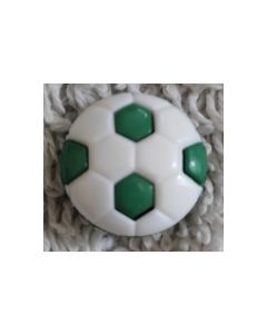 bouton layette ballon foot 14 mm vert