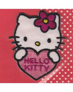 1 écusson HELLO KITTY coeur réf14255