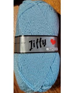 pelote 50 grammes de fil layette Jiffy super soft coloris bleu clair 012