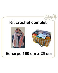 Kit crochet ZC n°5 - Echarpe brides - kit complet ou déjà confectionnée