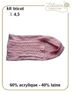 kit tricot nid d'ange naissance