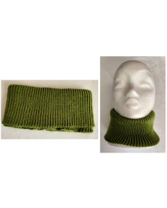 tricot disponible 9596 - col roulé taille ados/adultes coloris vert mousse - 100 % acrylique