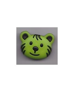 Bouton 28 mm tête ourson coloris vert