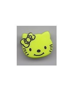 Bouton Hello Kitty 18 mm en plastique coloris pistache 24