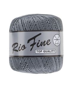 pelote 50 g coton mercerisé RIO FINE coloris 002 gris