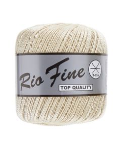 pelote 50 g coton mercerisé RIO FINE coloris 016 écru