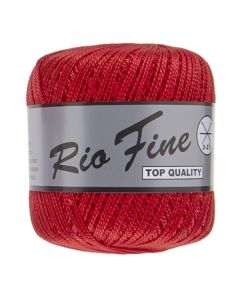pelote 50 g coton mercerisé RIO FINE coloris 043 rouge