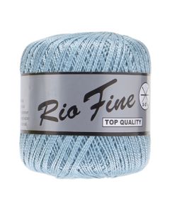 pelote 50 g coton mercerisé RIO FINE coloris 050 bleu ciel