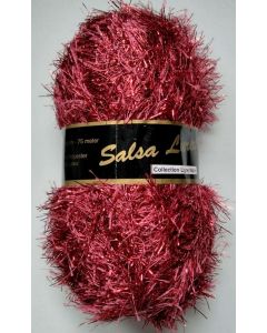 pelote 50 g salsa lurex de Lammy coloris rouge foncé 06