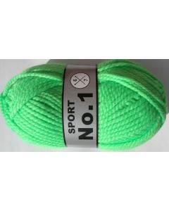 pelote de 100 grammes N°1 SPORT coloris vert clair lumineux