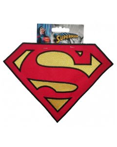 Grand écusson thermocollant (ou à coudre) SUPERMAN 14,5 cm x 20 cm