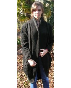 Explications téléchargeables longue veste tricot en baby soft
