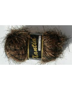 pelote 50 grammes  XANTIA coloris marron foncé