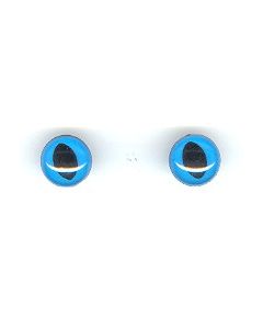 paire de yeux de chat 12 mm sécurisés-bleu
