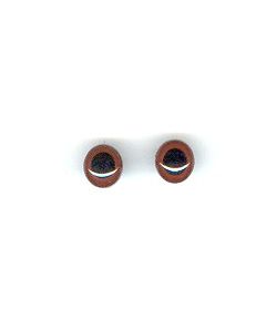 paire de yeux 14 mm sécurisée pour peluche-marron