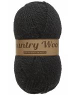 pelote 100 grammes COUNTRY WOOL coloris 001 noir