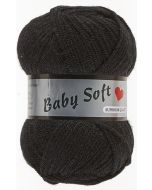 pelote 50 g Baby soft uni de Lammy 001 noir