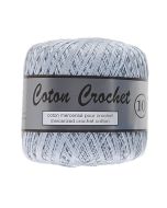 Pelote de 50 g de coton mercerisé n°10  gris bleuté très clair 011