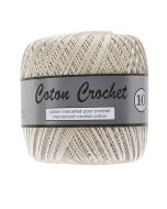 pelote de 50 g de coton mercerisé n°10 coloris ficelle 016