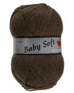 pelote 50 g Baby soft uni de Lammy 018 marron foncé