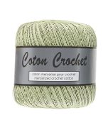 Pelote de 50 g de coton mercerisé n°10 vert tendre 018