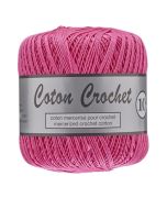 Pelote de 50 g de coton mercerisé n°10 rose 020