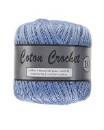 Pelote de 50 g de coton mercerisé n°10 bleuet 040