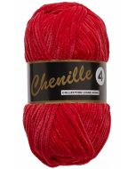 Pelote 50 grammes CHENILLE 4 coloris 043 rouge