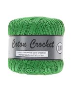 Pelote de 50 g de coton mercerisé n°10 vert 045
