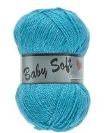 pelote 50 g Baby soft uni de Lammy 048 turquoise