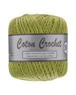 Pelote de 50 g de coton mercerisé n°10 vert mousse 071