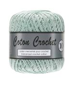 Pelote de 50 g de coton mercerisé n°10 vert amande 074