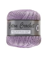 Pelote de 50 g de coton mercerisé n°10 lilas 082